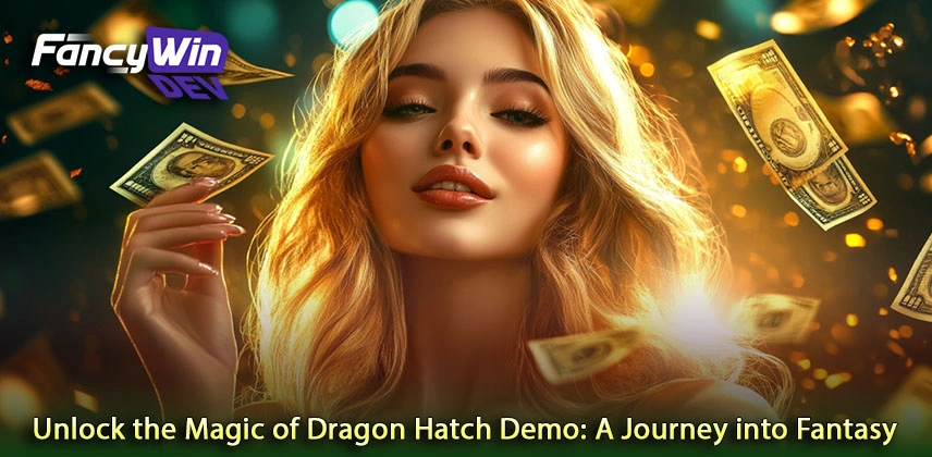 Dragon Hatch demo slot reels, dragon symbols ও bonus feature বোঝানোর দৃশ্য