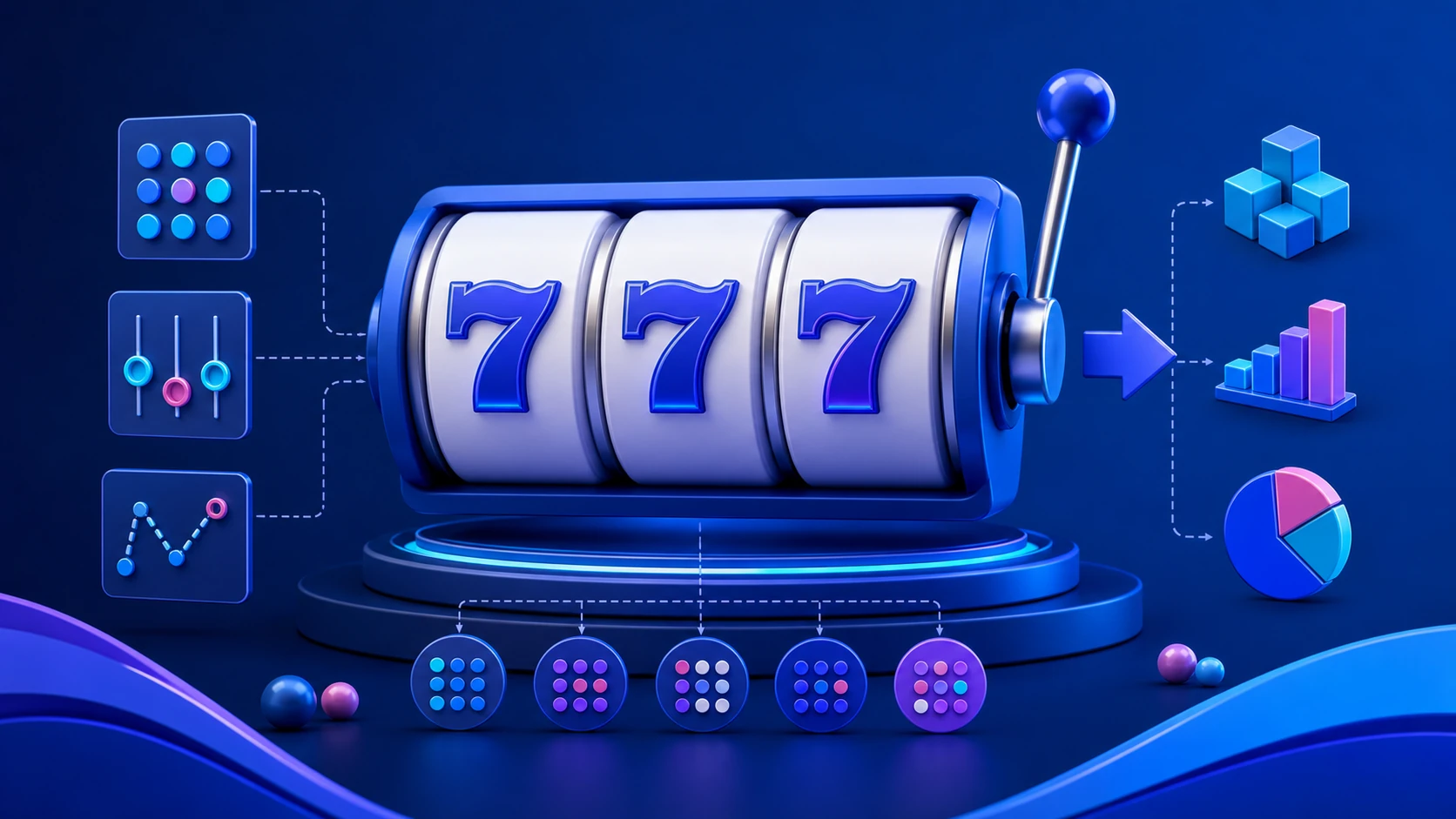 777 slots-এর মূল format—Fancywin পোস্টের ব্যাখ্যামূলক ইলাস্ট্রেশন