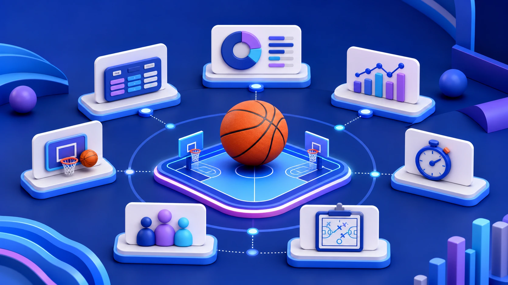 Basketball betting-এর প্রধান market—Fancywin পোস্টের ব্যাখ্যামূলক ইলাস্ট্রেশন
